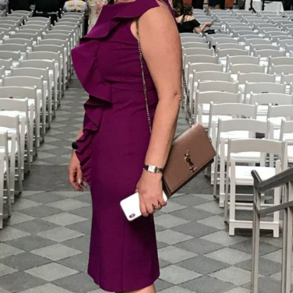 Chiara Boni La Petite Robe Purple Cocktail Dress